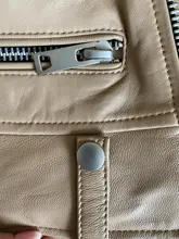 Biker Jacket Coat Motorcycle Sheep-Leather Real-Sheepskin Women Rivet Spring Fashion