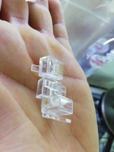 Conector Modular para teléfono RJ11, Conector de 6 pines, 6P6C, 10 Uds.