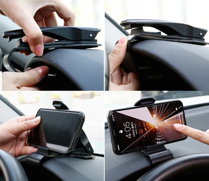 Автомобильный держатель для телефона на торпеду Baseus Mouth Car Mount- Черный(SUDZ-01
