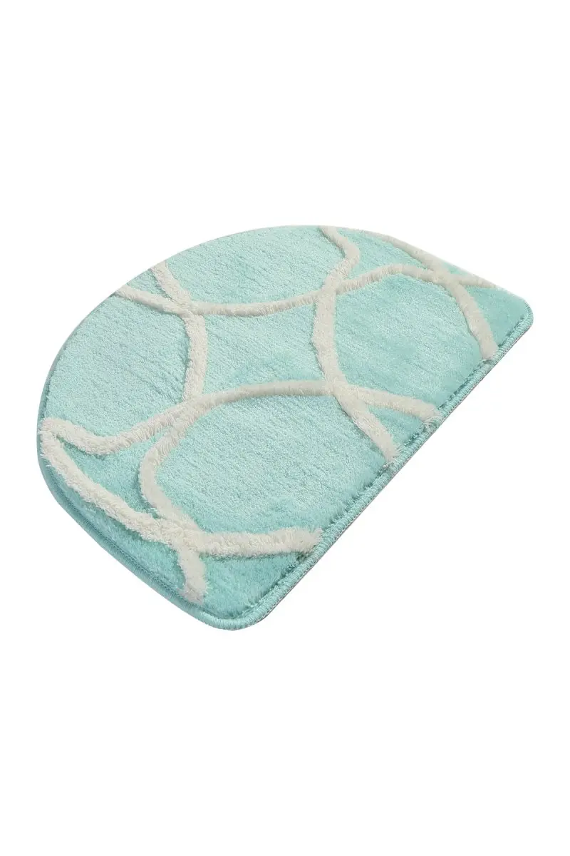 Коврик для ванной | коврик для ванной нескользящие Противоскользящие коврики Бонн Овальный 50X60 см мятный