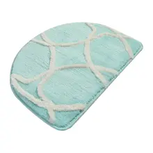 Коврик для ванной | коврик для ванной нескользящие Противоскользящие коврики Бонн Овальный 50X60 см мятный