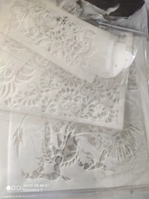 Plantilla para pintura libro de recortes colorear plantilla decorativa para álbum en relieve, Mandala redondo, geometría, manualidades, 15x15cm, paquete de 9 unidades