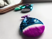 7 tipos de brochas en forma de cola de pez para uñas, brochas cosméticas de fondo, polvo de limpieza suave para cuidado de uñas, herramienta de manicura