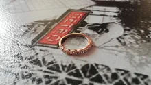 Modyle-anillo de compromiso clásico de circonia cúbica para mujer y niña, sortija de boda, cristales austriacos, Color oro rosa, giro
