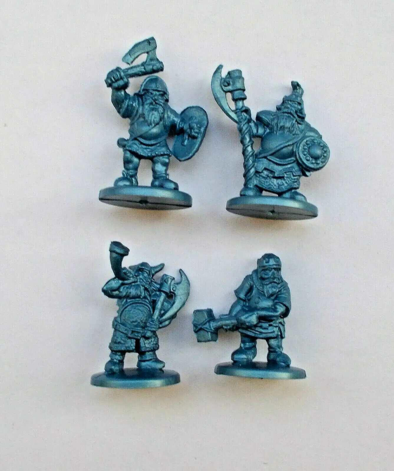 Gnome Dwarf Warriors. A Set Of 4 Figures. For Wargames Board Games