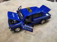 1/32-Diecast Taxi-Model Alloy-Toys Metal Car Russian-Lada Children with Gift-Box/openable