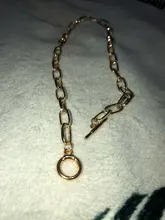 IPARAM-cadena gruesa con cierre de palanca para mujer, collares de oro con círculo entrelazado mixto, Gargantilla minimalista, joyería