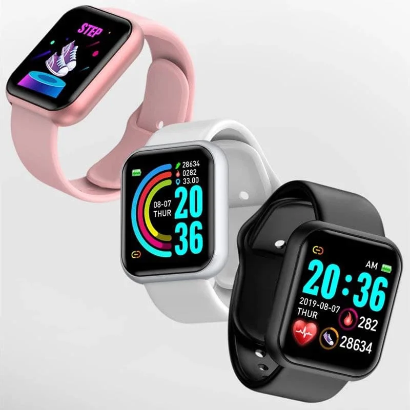 Смарт часы Y68 D20 PRO Фитнес браслет Умные Часы с сенсорным экраном Bluetooth Smart Watch