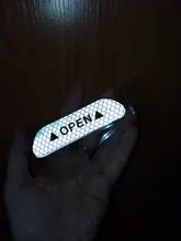 5 unids/set coche reflectancia Reflector adhesivo Auto accesorios Exterior cinta reflectante adhesiva Reflector de reflejo de advertencia