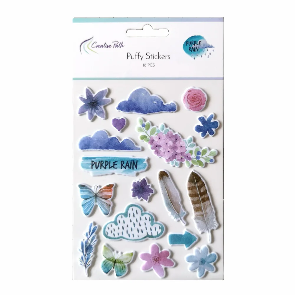 

CRZCrafter Puffy motif stickers self adhesive for Scrapbooking Card making Journal embellishments decoration