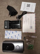 KERUI-timbre de puerta inteligente con WiFi para el hogar, timbre de puerta inalámbrico de 1.0MP y 720P, timbre de puerta IP, intercomunicador de vídeo para apartamentos y seguridad del hogar