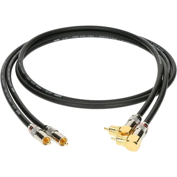 

Alpa015 acoustic RCA cable, 1,5 M, straight + corner, 2 pcs, Klotz