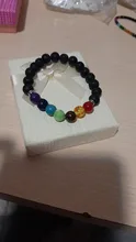 7 Chakra encantos pulseras piedra de Lava para hombres y mujeres aceites esenciales difusor cuentas de piedra Natural de la cadena de moda joyería hecha a mano