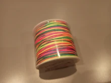 50 metros 0,8mm Cordón de Nylon hilo nudo chino Macrame cable pulsera trenzada cuerda manualidades con abalorios joyería de DIY cable del hilo de rosca