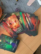 Las cartas del Tarot cubierta juegos inglés versión Tarot tarjeta el espíritu Animal Oracle juego de mesa para fiesta de la Familia Diversión jugando juegos
