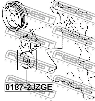 Ролик ремня приводного LEXUS GS/IS 3.0 93 05 FEBEST 0187 2jzge|Маховики эластичные муфты и