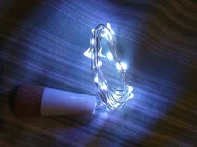 Fairy-Lights Decorative Garland Party-Lamp Wine-Bottle Wedding Garden Rechargeable LED