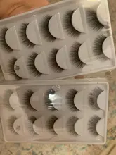 Pestañas postizas 3D suaves hechas a mano, largas y esponjosas, utensilios de maquillaje para ojos, serie H, 5 pares