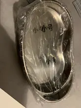 Bandeja de acero inoxidable para tatuaje, placa de flexión de desinfección quirúrgica para cejas, labios, tatuaje, herramientas de esterilización, tamaño S