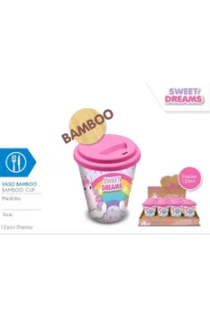 

Bamboo unicorn tumbler with lid KL10638