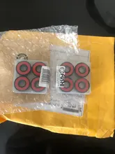 Wheel-Bearing Skateboard Inline-Roller 608 2rs ABEC9 Sealed-8x22x7-Mm-Shaft Red 16pcs