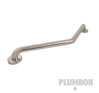 

Stainless steel bar for bathroom, angular, Chrome