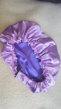 Reversible Satin Hat Bonnet Hair-Caps Head-Cover Hair-Styling-Accessories Curly Adjust