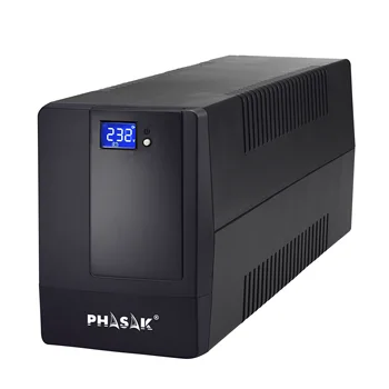 

PHASAK PH 9464 600 VA, 360W, Interactive, AVR, 2 SCHUKO PLUGS, management Software, smart, Rj45 line protection