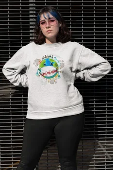 

Angemiel Wear Save The Earth Panda White Women Sweatshirts