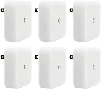 

6pcs/Pack Upgraded LED night light Lighting Control Energy Saving Mini Super Bright lamp Living Room Bedroom Baby lighting