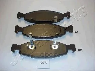 Pa-097af_колодки Дисковые Передние! Jeep Grand Cherokee 4.0/4.7/2.7crti/3.0td 99-02 Japanparts Pa097af Japanparts арт. PA097AF