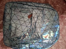 Yogodlns-mochila holográfica geométrica para hombre y mujer, morral de viaje de PVC, bandolera Laser, escolar, informal