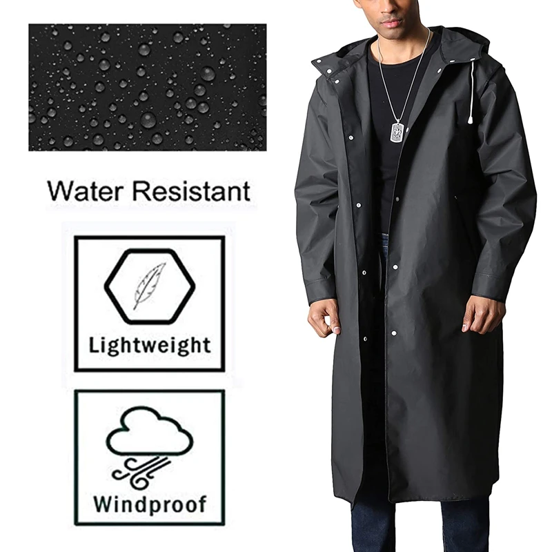 Governable ballon Officer New Fashion Adult Waterproof Long Raincoat Women Men Rain coat Hooded For  Outdoor Hiking Travel Fishing Climbing Rain Jacket| | - AliExpress