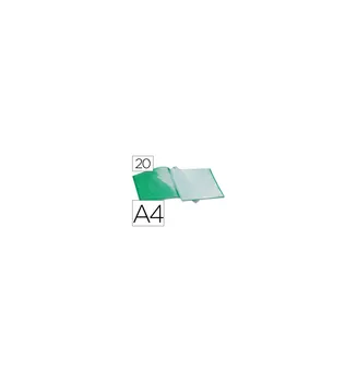 

Folder led showcase 20 polypropylene cases DIN A4 opaque Apple Green