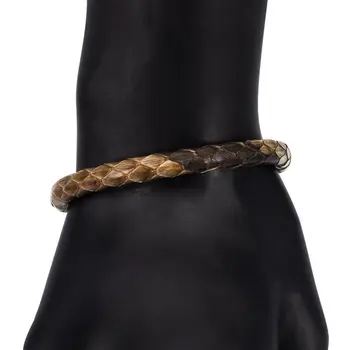 

Leather bracelet otokodesign 55987 (Brown, magnetic lock, genuine leather, python leather)