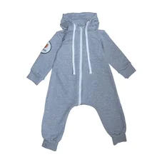 Комбинезон из футера "Серый меланж"