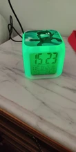 Reloj despertador de estrella de dibujos animados para chico, despertador Digital con luz LED, juguetes para chico, Mesa de Color variable, wekker