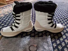 Moipheng-Botas de nieve de media caña para mujer, botines impermeables cómodos con cordones, calidad de abrigo, para invierno