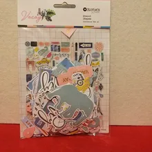 Paper Embellishments Die-Cuts Scrapbooking Journal Craft Foil-Design Printed Ephemera