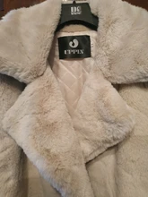 Abrigo de piel de imitación de conejo para mujer, abrigo largo de lujo, tapeta holgada, abrigo grueso y cálido de talla grande, abrigos de felpa para invierno