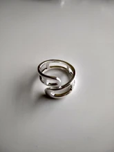 Foxanry-anillos de fiesta de Plata de Ley 925, cadena Simple hueca, Cruz, geométrica, diseño creativo hecho a mano, regalos de joyería para novia