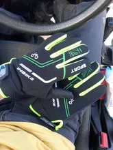 guantes ciclismo hombre invierno guantes de bicicleta Mtb Motocorss dedo completo carretera cálidos guantes a prueba del viento guante para deportes de pesca