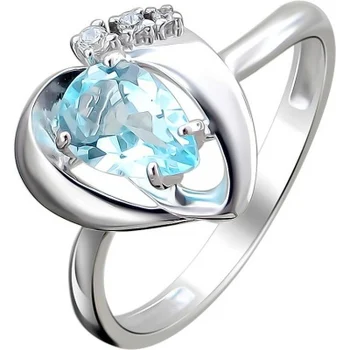 

Esthete ring with Topaz and cubic zirconia