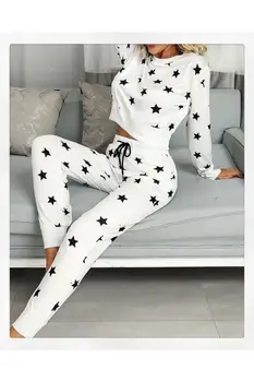 

2 PIECES LONG SLEEVE PAJAMAS SET ​STAR PATTERN