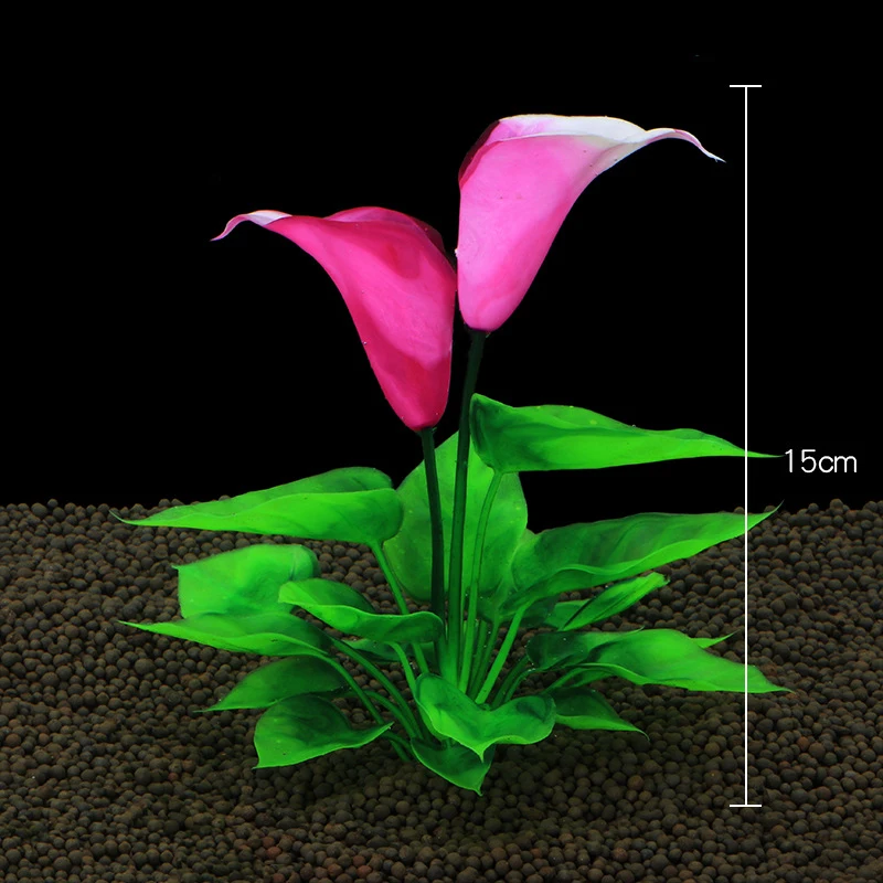 Title 9, Artificial Aquarium Decor Plants Underwater Wat...