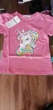 T-Shirt Children Clothing Short Unicorn Party Toddler Girl Baby Boy Kids for Tee-Tops
