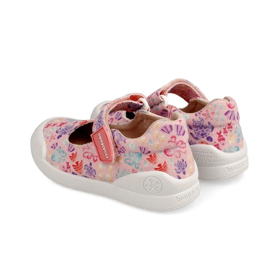 Biomecanics Rosa y Mar Zapatilla Mercedita de Lona con Velcro Kerissa| | - AliExpress