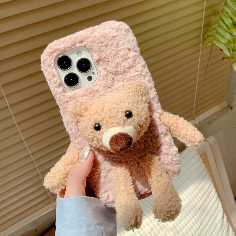 Custodia Per Telefono Per Lg G5 G6 G7 G8 G9 V10 V30 V50 Stylo 4 5 6 7 Q6 Q7 Velvet 2 Pro Warm Cute Soft Furry Cover Protection Shell Back