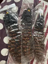 YxCheris-extensiones de cabello trenzado de ganchillo sintético, trenzas onduladas de agua, Rubio, 613 mechones, Freetress Afro kinky Twist a granel