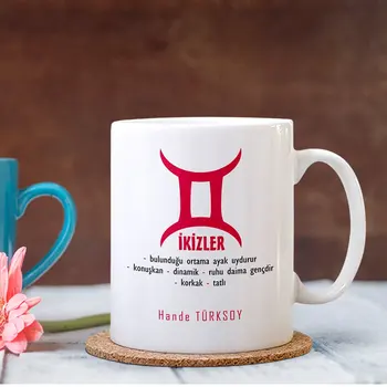 

Personalized Gemini Zodiac White Mug Cup